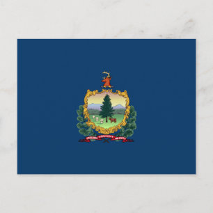 Staatsflagge von Vermont Postkarte