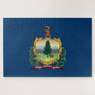 Staatsflagge von Vermont Puzzle