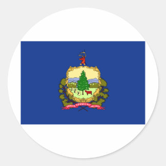 Staatsflagge von Vermont Runder Aufkleber