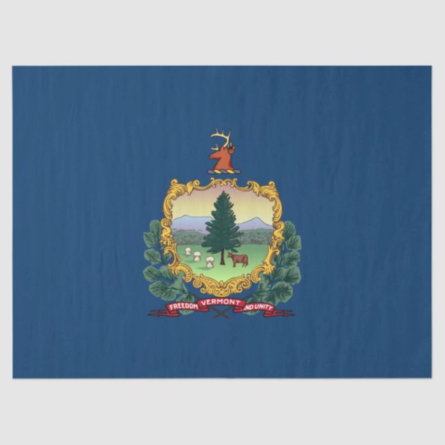 Staatsflagge von Vermont Seidenpapier (Vorderseite)