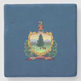 Staatsflagge von Vermont Steinuntersetzer