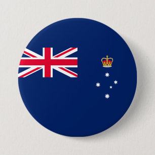 Staatsflagge von Victoria (Australien) Button
