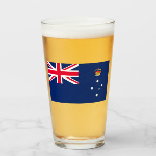 Staatsflagge von Victoria (Australien) Glas