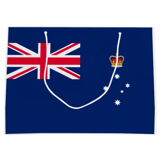 Staatsflagge von Victoria (Australien) Große Geschenktüte (Vorderseite)