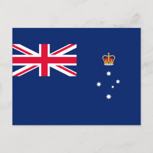 Staatsflagge von Victoria (Australien) Postkarte