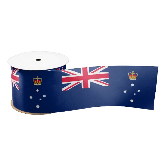 Staatsflagge von Victoria (Australien) Satinband (Spule)