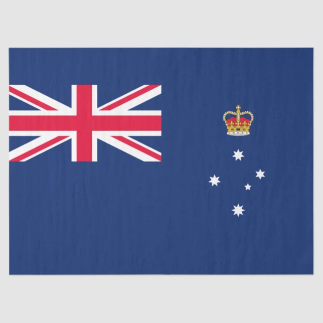 Staatsflagge von Victoria (Australien) Seidenpapier (Vorderseite)