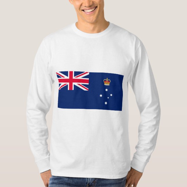 Staatsflagge von Victoria (Australien) T-Shirt (Vorderseite)