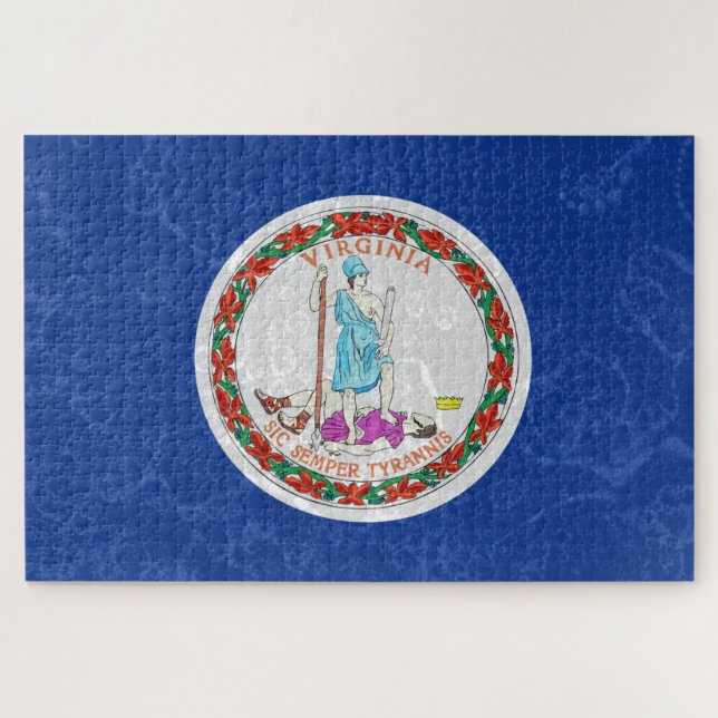 Staatsflagge von Virginia Puzzle (Horizontal)