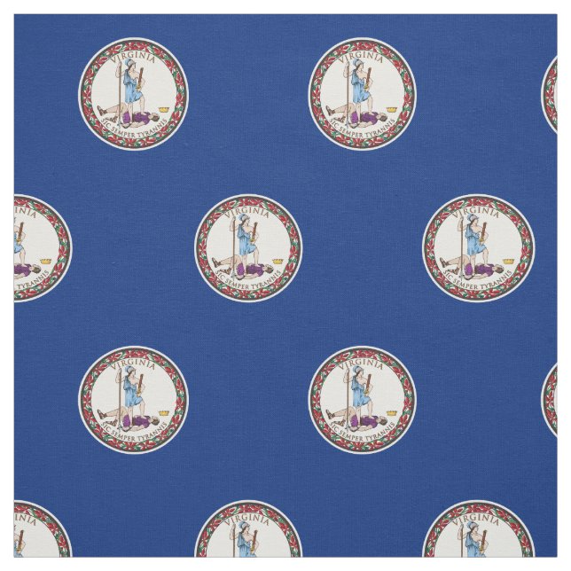 Staatsflagge von Virginia Stoff (Muster)