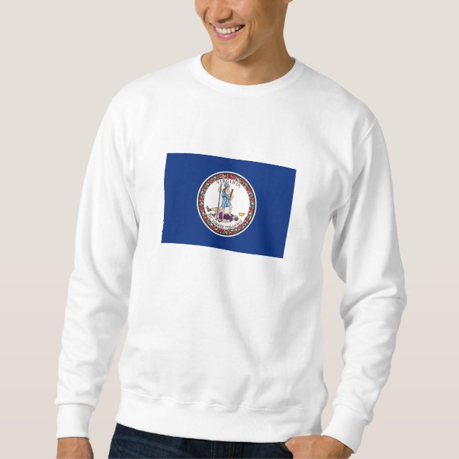 Staatsflagge von Virginia Sweatshirt (Vorderseite)