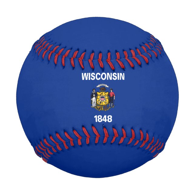 Staatsflagge von Wisconsin Baseball (Vorderseite)