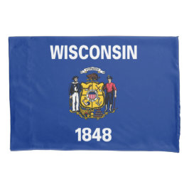 Staatsflagge von Wisconsin Kissenbezug