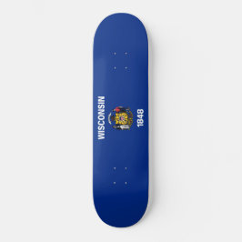 Staatsflagge von Wisconsin Skateboard