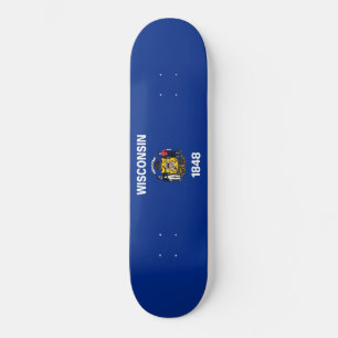 Staatsflagge von Wisconsin Skateboard