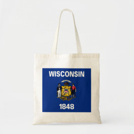 Staatsflagge von Wisconsin Tragetasche