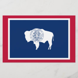 Staatsflagge von Wyoming Briefpapier