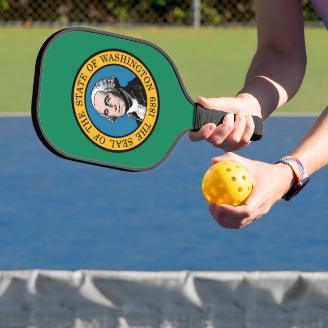 Staatsflagge Washington, USA Pickleball Schläger (InSitu)