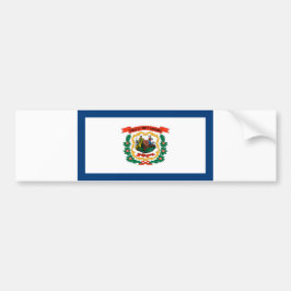Staatsflagge West Virginia Autoaufkleber