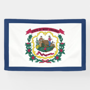 Staatsflagge West Virginia Banner