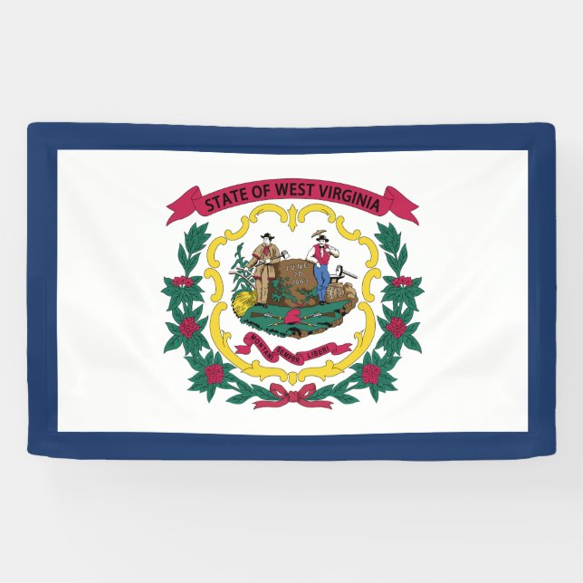 Staatsflagge West Virginia Banner (Horizontal)