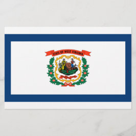 Staatsflagge West Virginia Briefpapier