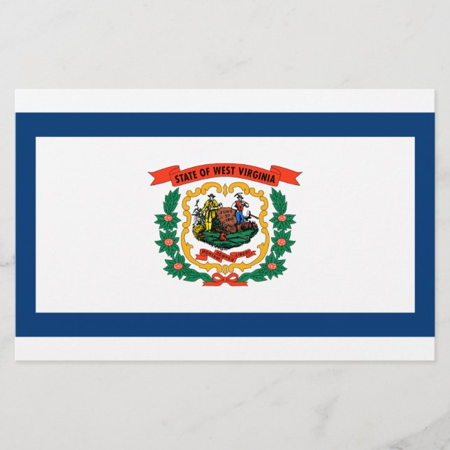 Staatsflagge West Virginia Briefpapier (Vorderseite)