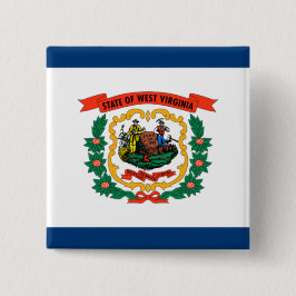 Staatsflagge West Virginia Button