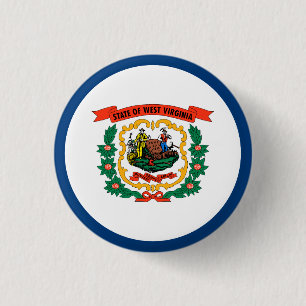 Staatsflagge West Virginia Button