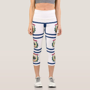 Staatsflagge West Virginia Capri Leggings