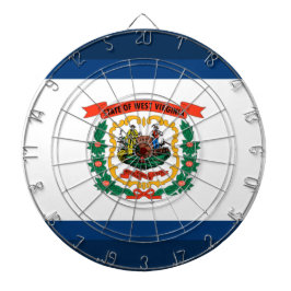 Staatsflagge West Virginia Dartscheibe