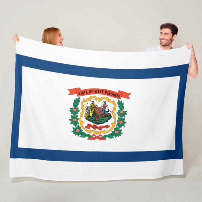 Staatsflagge West Virginia Fleecedecke (Beispiel)