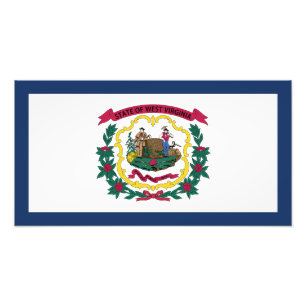 Staatsflagge West Virginia Fotodruck