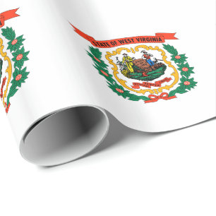 Staatsflagge West Virginia Geschenkpapier