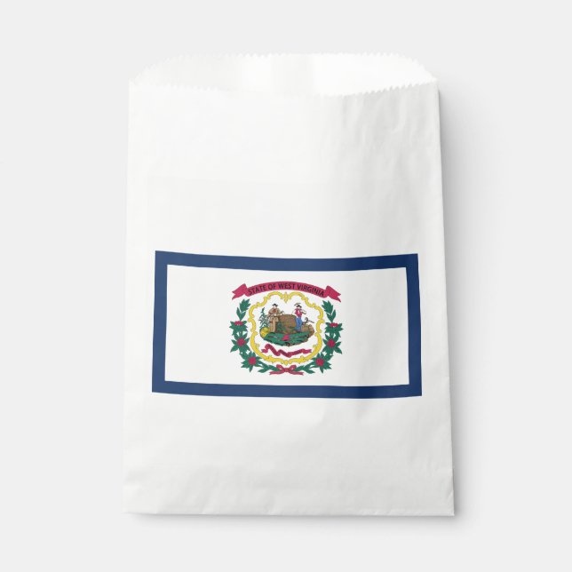 Staatsflagge West Virginia Geschenktütchen (Vorderseite)