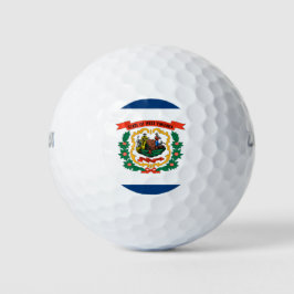Staatsflagge West Virginia Golfball