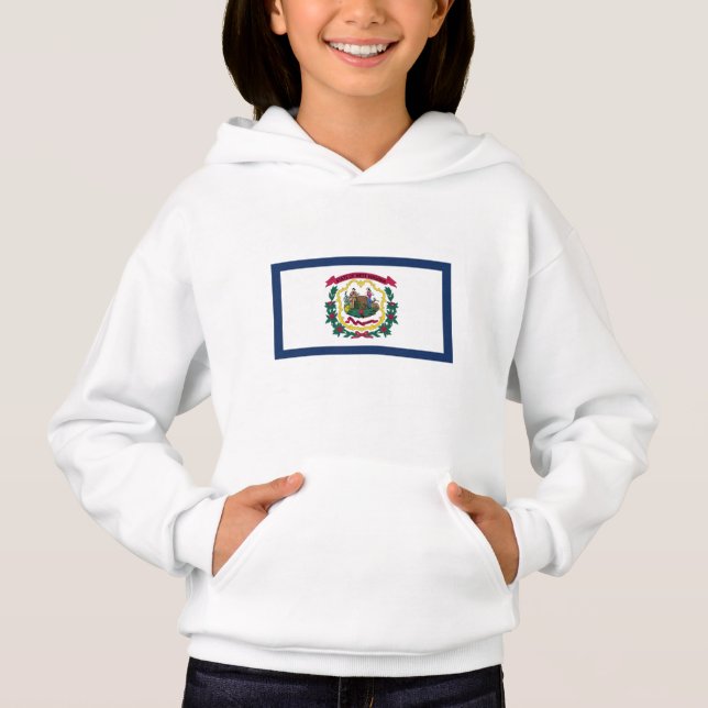 Staatsflagge West Virginia Hoodie (Vorderseite)