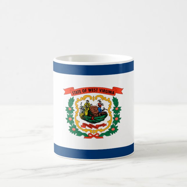 Staatsflagge West Virginia Kaffeetasse (Mittel)