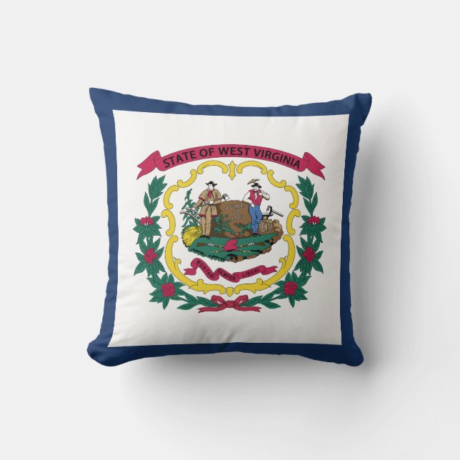 Staatsflagge West Virginia Kissen (Vorderseite)