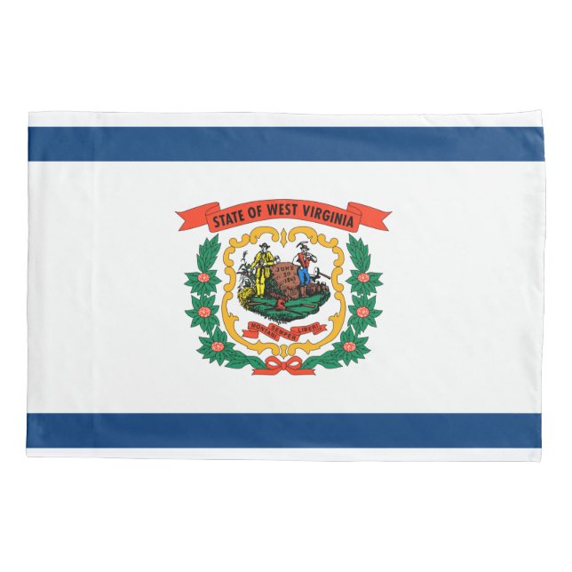 Staatsflagge West Virginia Kissenbezug (Rückseite)