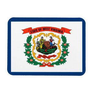 Staatsflagge West Virginia Magnet