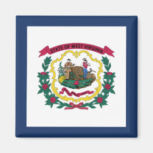 Staatsflagge West Virginia Magnet