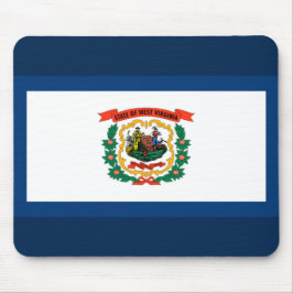 Staatsflagge West Virginia Mousepad