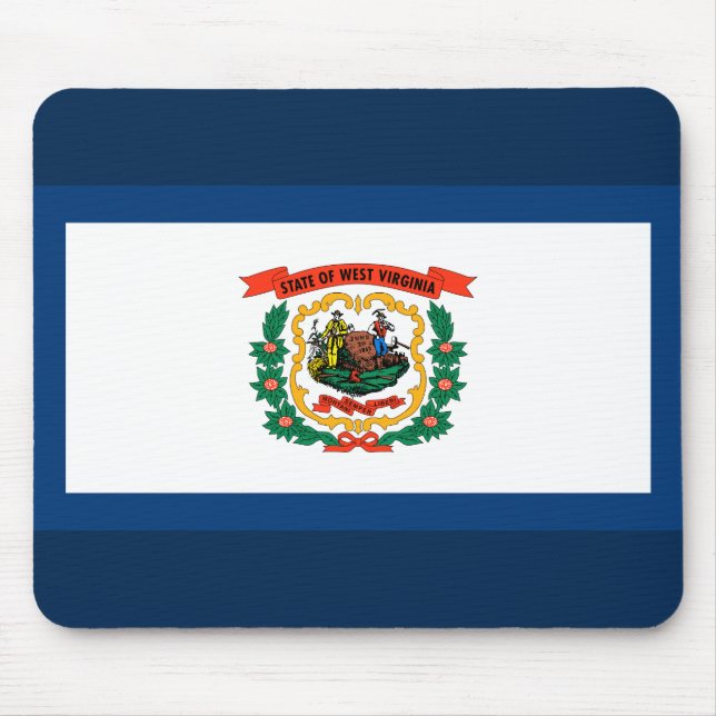 Staatsflagge West Virginia Mousepad (Vorne)