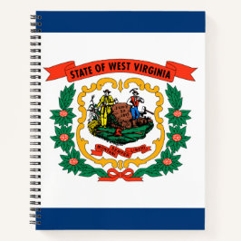 Staatsflagge West Virginia Notizbuch