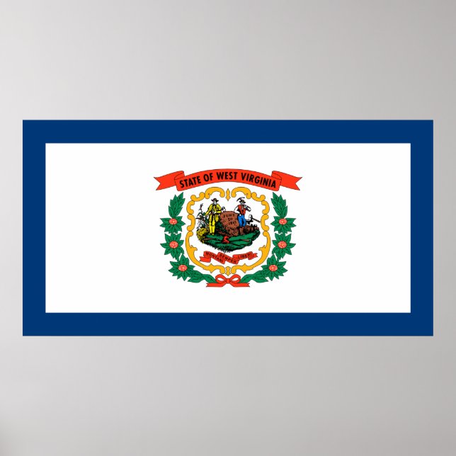 Staatsflagge West Virginia Poster (Vorne)