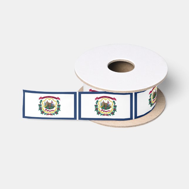 Staatsflagge West Virginia Satinband (Spule)