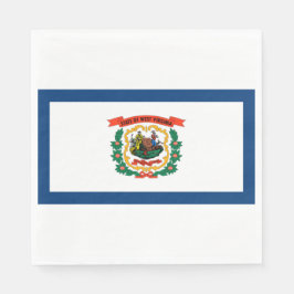 Staatsflagge West Virginia Serviette