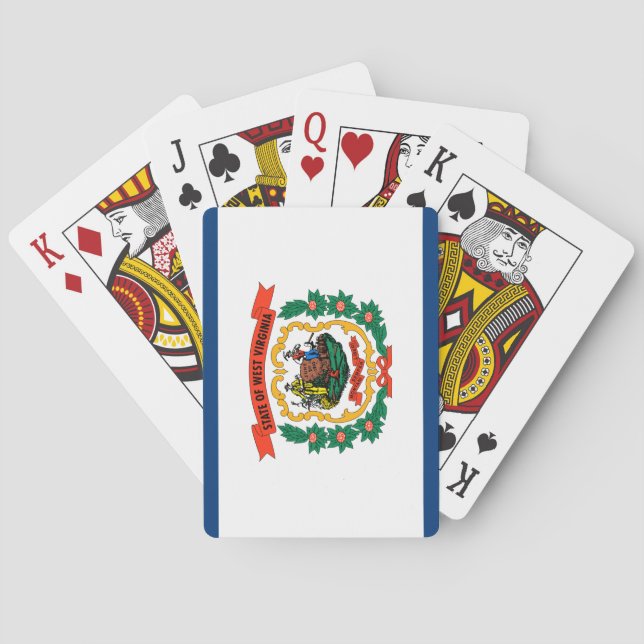 Staatsflagge West Virginia Spielkarten (Rückseite)