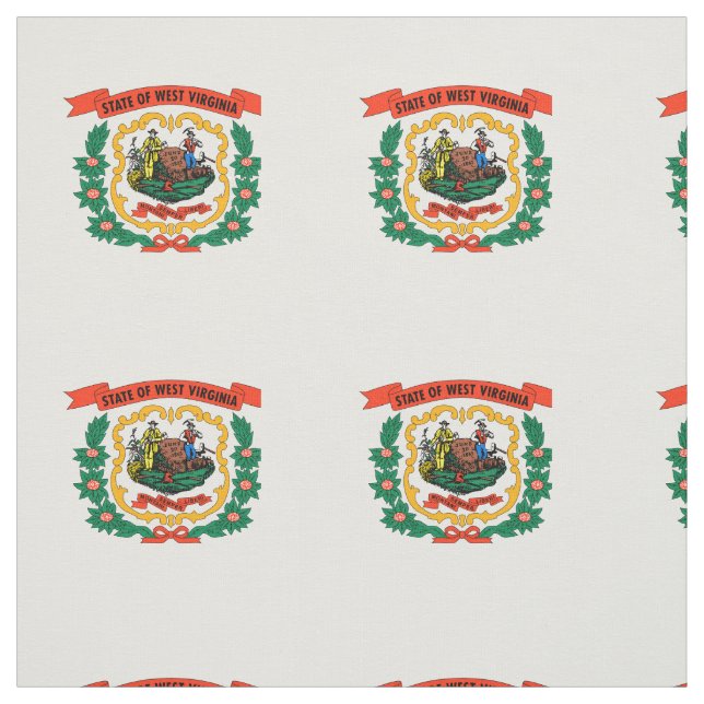 Staatsflagge West Virginia Stoff (Muster)